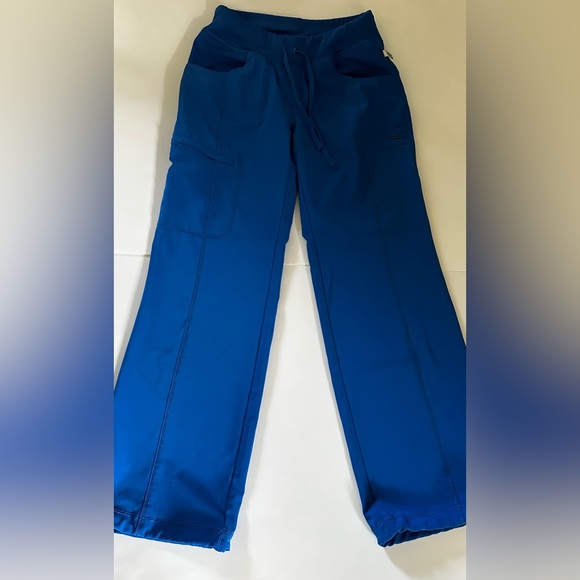 Cherokee Infiniti Scrub Set Blue Small Top XS Petite Pants - Picture 6 of 11
